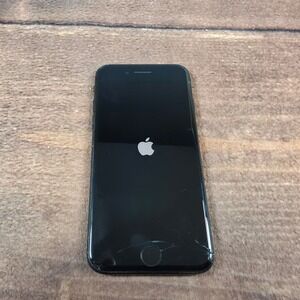 Apple iPhone 7 Smartphone Mens N/A Black Fair Cracked Screen Locked A1660
